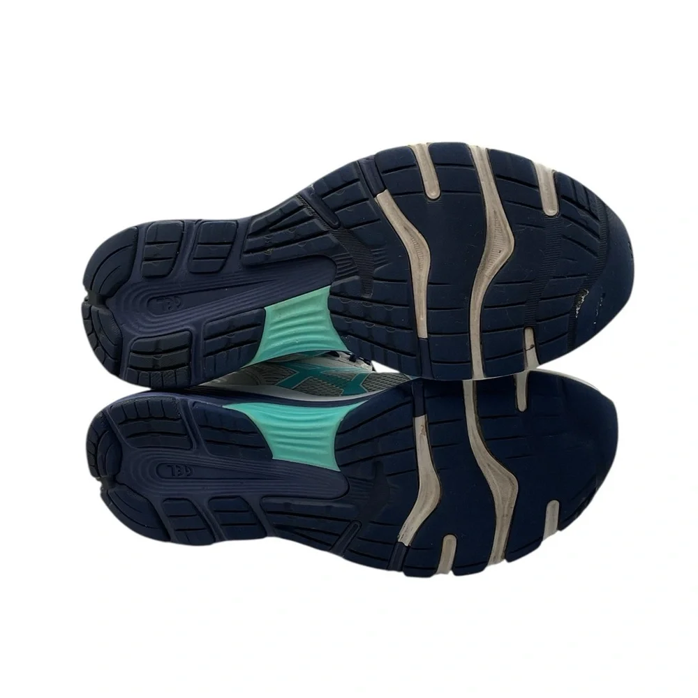 ASICS gel -nimbus 21 Gray and Blue Athletic Shoes with Cushioned Midsole size 10
